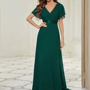 Ever Pretty Elegant Green Wedding Dress